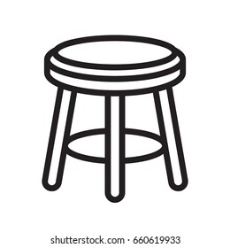 Icon illustrations for seats, visualized with outline design style.