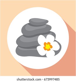 Icon illustrations for spa stones