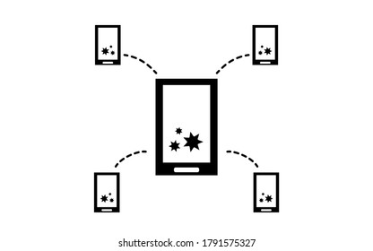 Iconos que recomiendan utilizar la aplicación de confirmación de contacto