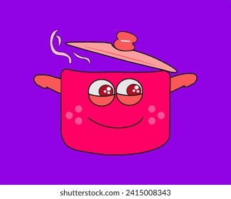 icon illusttrations rice coocker smile