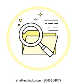 Icon Ilustration Research document for header website 