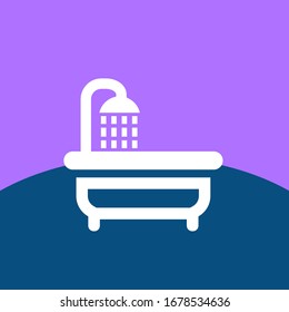 An icon image of a bath tub