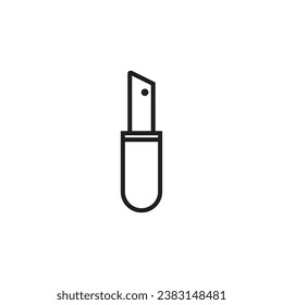 Imagen de icono de un cuchillo cortador con fondo transparente