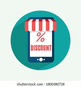 icon image with a discount concept