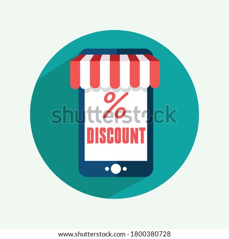 icon image with a discount concept