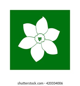 Icon with the image of a flower