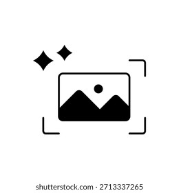 Icono de un Generador de Imagen, aislado contra un fondo limpio.