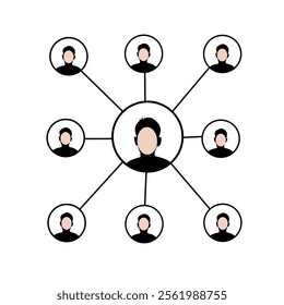 icon image, scheme, management, hierarchical scheme, organization, treble, business, supplementary material, content material, explain