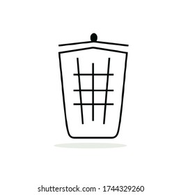 Symbol Bild des Mülleimer kann