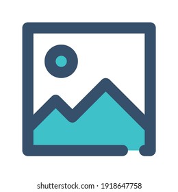 icon image using filled line style and blue color