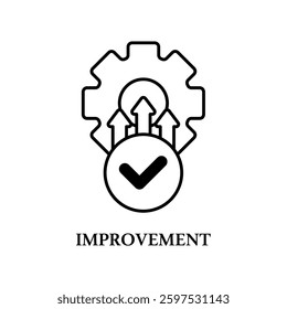 Icon a improvement, isolated against a clean background.