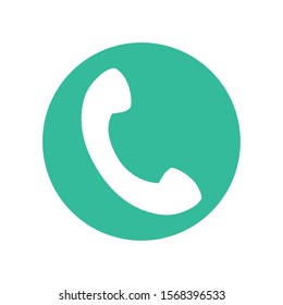 icon of incoming call, answer phone call vector illustration design