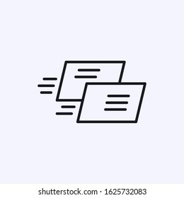 Icon of incoming notifications and messages on the phone