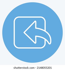 Icon Incoming. suitable for web interface symbol. blue eyes style. simple design editable. design template vector. simple symbol illustration