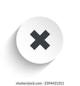 An icon incorrect with the circle background plus the shadow behind of it.