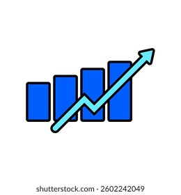 Icon a increase, isolated against a clean background.