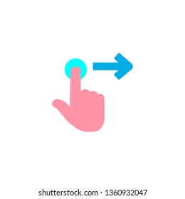 Icon indicating a touch on the touch screen.