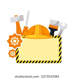 icon industrial set element illustration helmet toll industrial