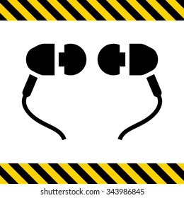 Icon of in-ear headphones