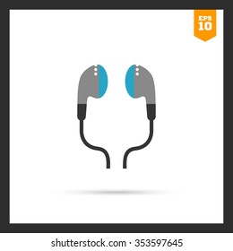 Icon of in-ear headphones