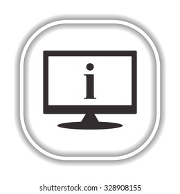 icon of info.  Modern design flat style icon