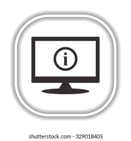 icon of info.  Modern design flat style icon