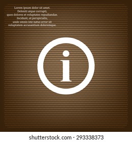 icon of info. icon. vector design
