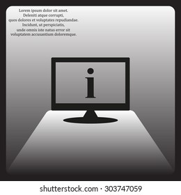 icon of info. icon. vector design