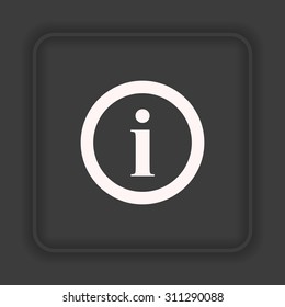 icon of info. icon. vector design