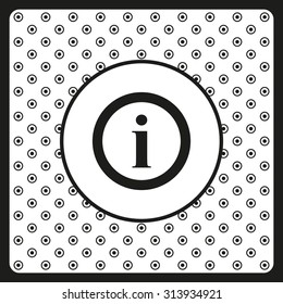 icon of info. icon. vector design