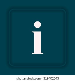 icon of info. icon. vector design
