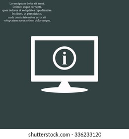 icon of info. icon. vector design