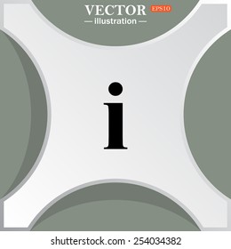 icon of info,   vector illustration, EPS 10
