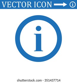 icon of info. icon, vector illustration. Flat design style