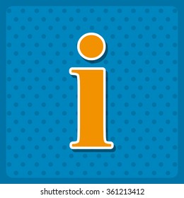 icon of info. icon, vector illustration. Flat design style