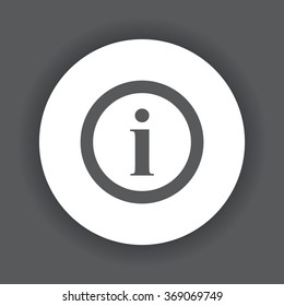 icon of info. icon, vector illustration. Flat design style