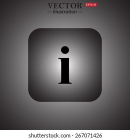 icon of info, web icon. vector design