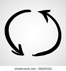 icon info-graphics, arrow in action