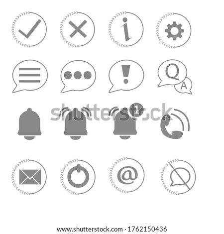 icon infomation , Message Related Vector Line Icons. Contains such Icons as Conversation, SMS, Notification, Group