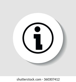 Icon information in the form of the letter "I".