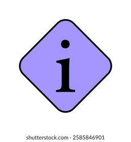 Icon a information, isolated against a clean background.