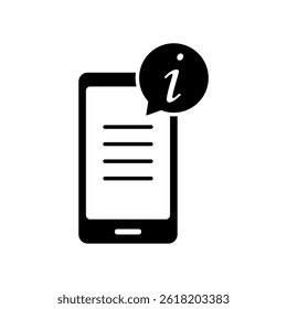 Icon a information, isolated against a clean background.