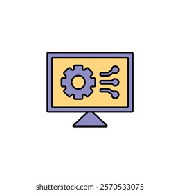 Icon a INFORMATION TECHNOLOGY, isolated against a clean background.