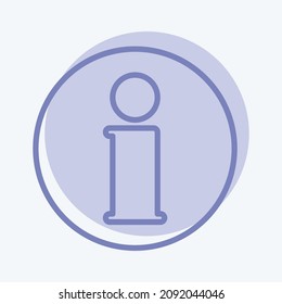 Información del icono - Estilo de dos tonos - Ilustración simple,Accionamiento editable,Vector de plantillas de diseño, Buena para impresiones, carteles, anuncios, anuncios, gráficos de información, etc.