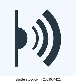 Icon Infrared - Glyph Style,Simple illustration,Editable stroke,Design template vector, Good for prints, posters, advertisements, announcements, info graphics, etc.