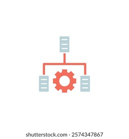 Icon a it infrastructure, isolated against a clean background.
