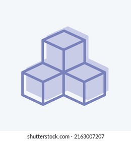 Infraestructura de iconos. adecuado para el símbolo comunitario. estilo de dos tonos. diseño simple editable. vector de plantilla de diseño. ilustración de símbolo simple