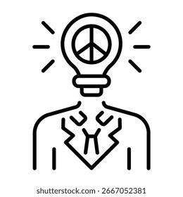 Ein Symbol für eine Initiative im Linienstil