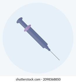 Icon Injection - Flat Style - Simple illustration,Editable stroke,Design template vector, Good for prints, posters, advertisements, announcements, info graphics, etc.