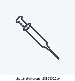 Icon Injection - Line Style - Simple illustration,Editable stroke,Design template vector, Good for prints, posters, advertisements, announcements, info graphics, etc.
